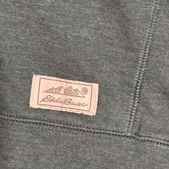 Eddie Bauer Men's Pullover Sweatshirt 1/4 Zip Teal Green Activewear Medium - Picture 2 of 7